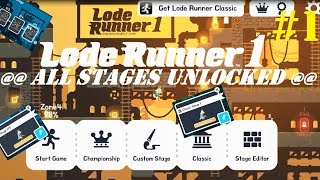 Lode Runner 1 -  ** ALL STAGES, 1-175, UNLOCKED ** ** Classic mode unlocked ** screenshot 2