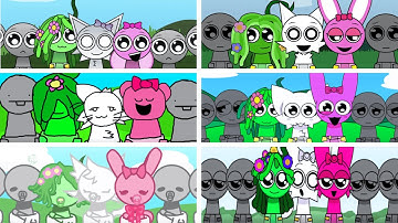 Incredibox - Sprunki but ONLY SPRUNKI GIRLS in ALL Babies Mods | PART 2