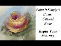 Learn to Paint Casual Rose- Paint It Simply