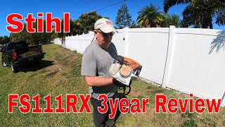 TRIMMING GRASS | STIHL TRIMMER FS 111 RX [ REAL SOUNDS ] 3 Year Review