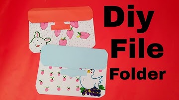 How to make Mini File Folder / DIY Paper Crafts Idea/diy mini file tutorial/DIY File Folder