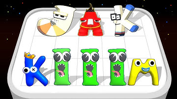 Alphabet Monster Merge And Fight Max Level Alphabet ABCD Letters Gameplay Part 1