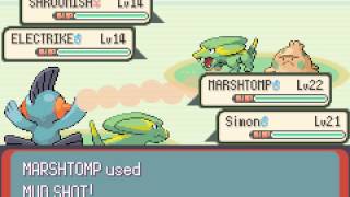Pokemon Emerald 3 in 1 - Pokemon Emerald 3 in 1 part 9: 3rd badge and Wally battle! - User video
