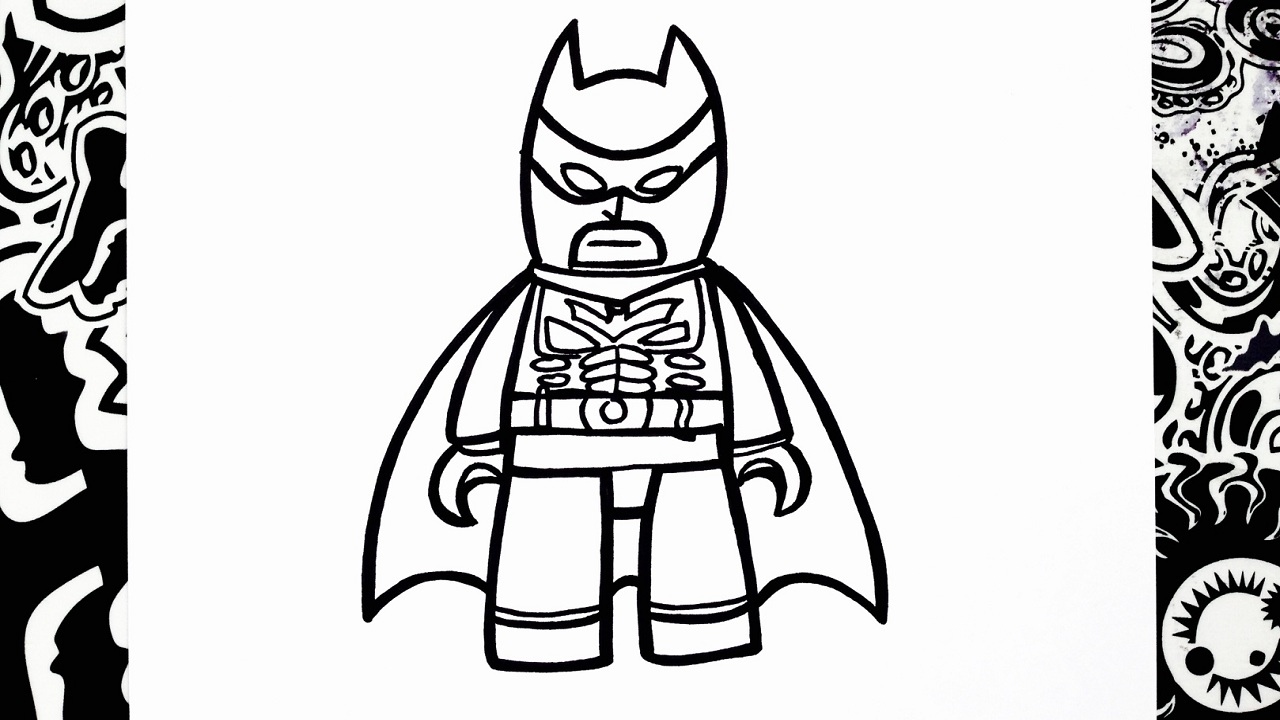 como dibujar a batman lego | how to draw batman lego - YouTube