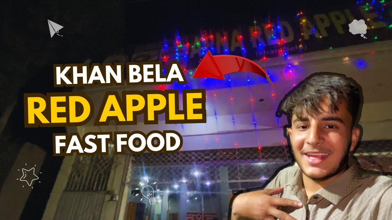 Red Apple Ka Tasty Food😍|Red Apple Best Burger Khan Bela🤗