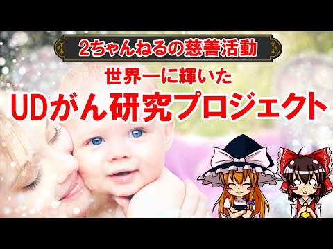 世界一にもなった慈善活動「2ちゃんUDがん研究プロジェクト」【ゆっくり解説】