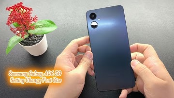 Samsung Galaxy A06 5G Setting Change Font Size