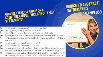 1.6.4 Provide either a proof or a counterexample for each of these statements