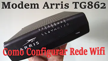 Como descobrir senha do modem Arris TG862?