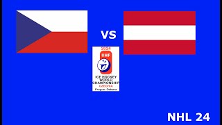 Česko : Rakousko MS v hokeji 2024