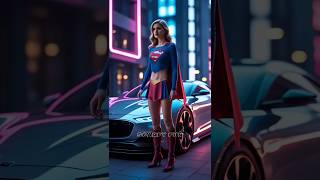 😍SuperGirl Ki New Supercar😱                  #shorts #supergirl #spiderman #scarfyfun #trending #ai