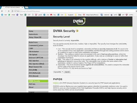 DVWA   Command Injection  Low medium High