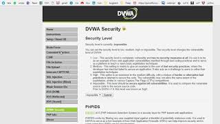DVWA   Command Injection  Low medium High