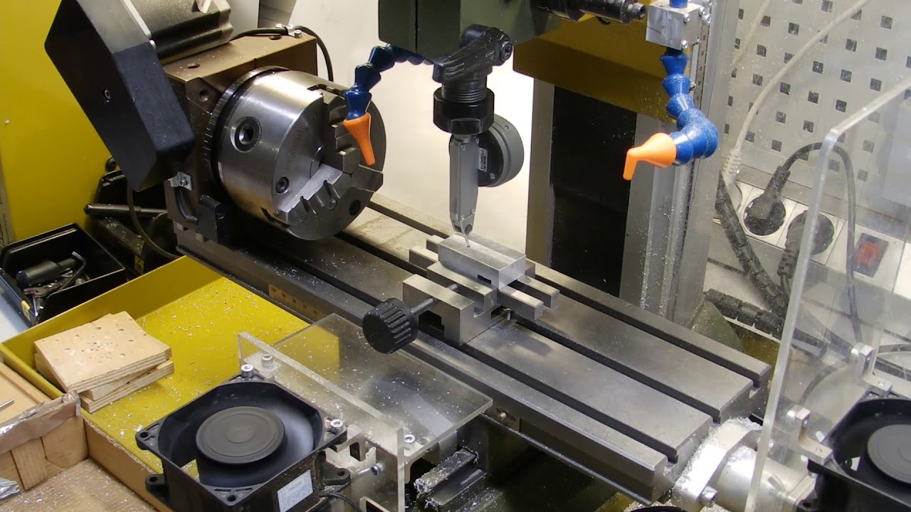 Proxxon FF500 CNC. Изготовление двойного волноводного изгиба. Ч.2. Установка нуля детали.