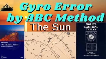 Gyro Error by ABC Method ll Nautical Almanac ll  Norie