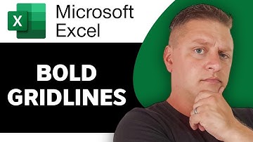 How to Bold Gridlines in Excel | Excel Tutorial 2025