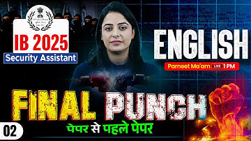 IB Security Assistant Practice Set | IB Security Assistant Classes 2025 | Parneet Mam | TESTBOOK #2