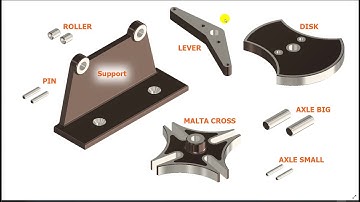 Tutorial Inventor - 018 GENEVA DRIVE - COMPONENTS