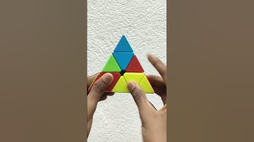 How to solve magic trick to pyraminx cube #ytshorts