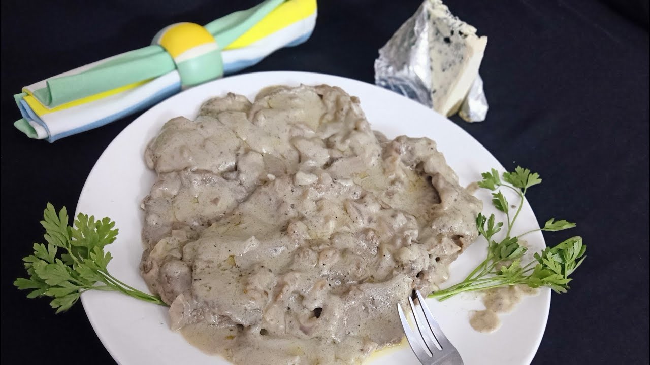 استيك اللحم بصوص الجبنة الريكفورد (صوص البلو تشيز) 🥩بطعم جنان #بفتيك_بصوص_الريكفورد