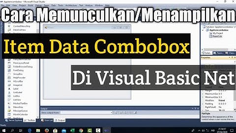 Cara Memunculkan / Menampilkan Item Data Combobox di VB Net || Channel Zahby