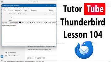 Thunderbird - Lesson 104 - Customize Spaces Toolbar