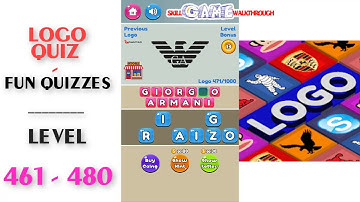 Logo Quiz - Fun Quizzes Level 461 - 480 Walkthrough | SkillGameWalkthrough
