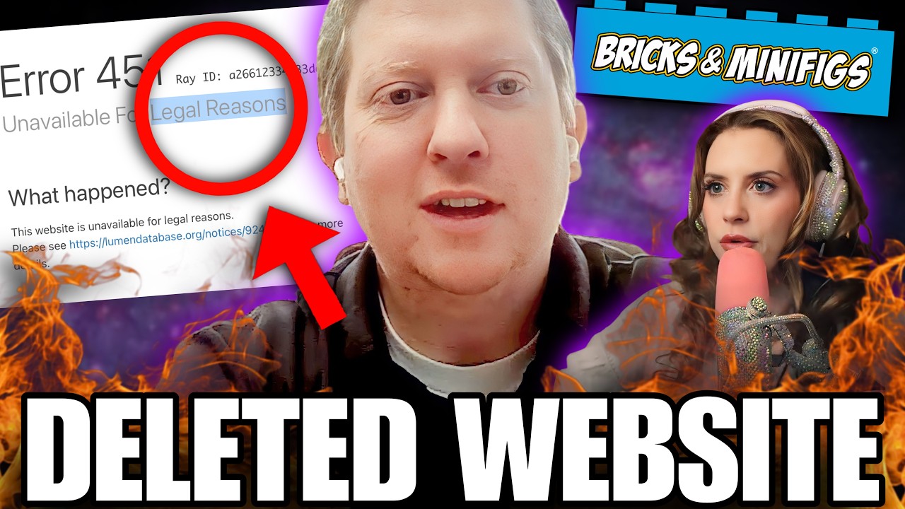 Bricks & Minifigs: COPYRIGHT TAKEDOWNS; DELETED Website; Operations Manual & more