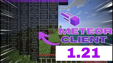 How to use meteor client in Pojav launcher 1.21