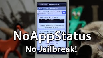 NoAppStatus - Remove The Status Bar In An App - No Jailbreak Required