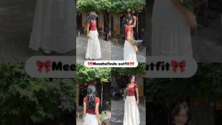 Korean outfit💐🎀#meeshofinds #meesho#trending  #koreanoutfits #outfit #skirttop #fashion #aesthetic