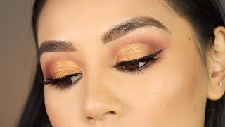 Warm Brown Cut Crease Tutorial  | Huda Beauty Warm Brown Obsessions Palette