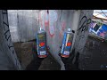Graffiti with special edition cans