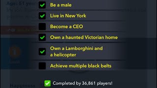 I attempted the Bitlife Dark Knight Challenge and I nearly completed it and lost by 2/6 challenges!