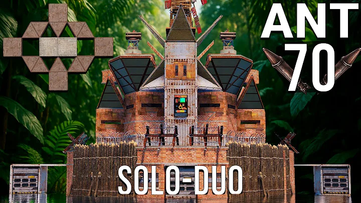 ANT - SOLO/DUO with 4 BUNKERS , SMART TURRETS & LOW UPKEEP (60+ ROCKETS) [rust base design]