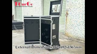 Heavy Duty Aluminum Horse Tack Flight Case with Wheels Equestrian Equipment Transport Storage Box