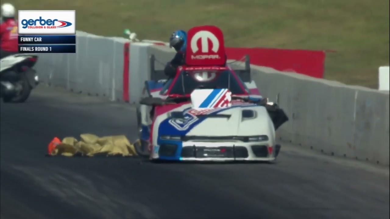 MATT HAGAN BLOWS UP INSIDE AND OUTSIDE THE CAR AT 