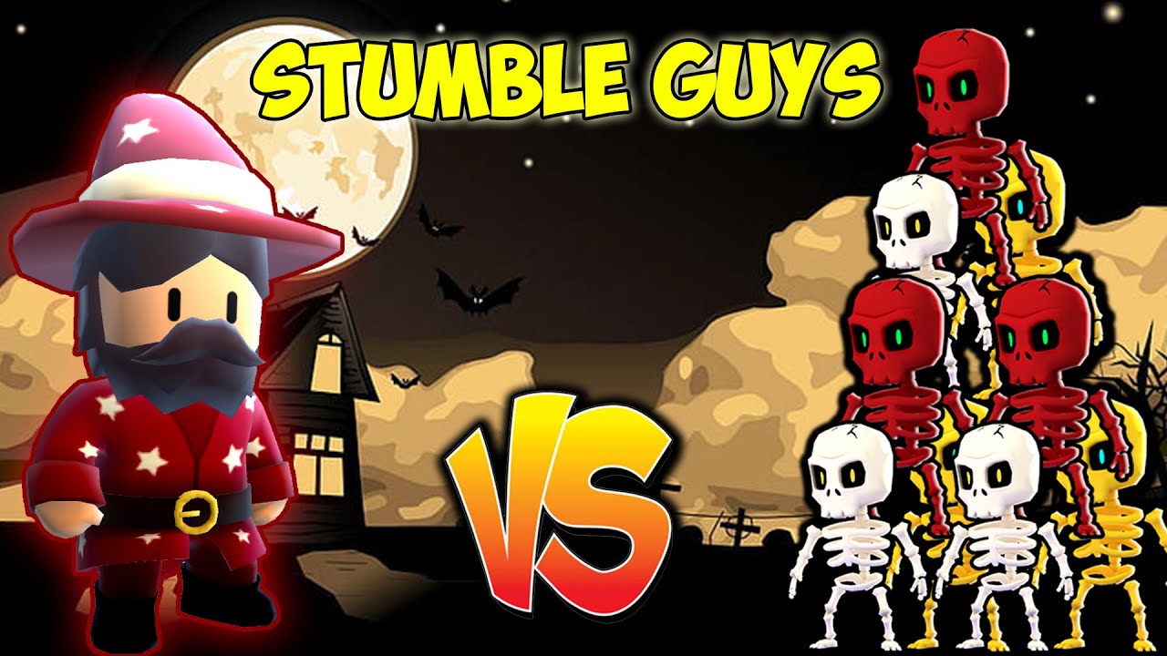 STUMBLE GUYS KAKEK SIHIR vs 32 SUMMON SKELETON! YouTube