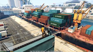 GTA V (PC) - Scouting the Port (The Merryweather Heist) - Mission GAMEPLAY (1080p 60 fps)