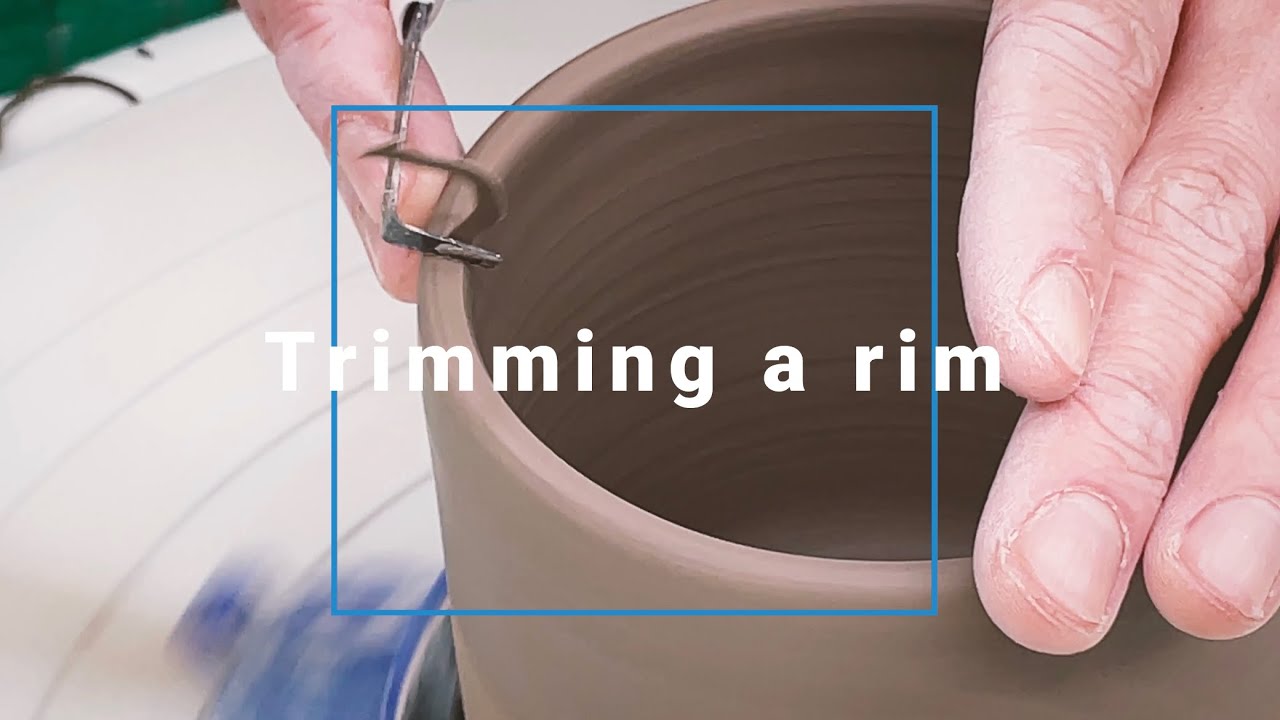 컵 입구 다듬기. Trimming a rim - YouTube