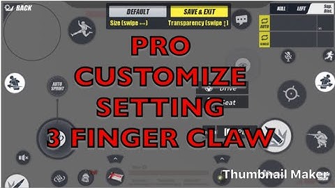 {Rules of Survival} PRO Customize Claw Control Setting This Setting Make a PRO Player on ROS Mobile
