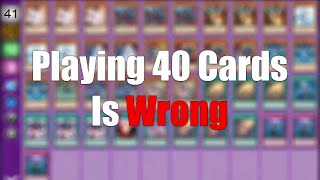 Why Playing 40 Cards Is Wrong