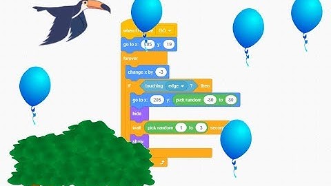Scratch Programming Flappy Toucan Game Program the Obstacle Movement