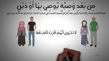 شرح آيات الميراث بالرسم