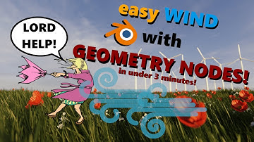 Simulate Wind with Geometry Nodes in Under 3 Minutes| Blender Quick Tutorial