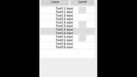 ListView TextButton erişim