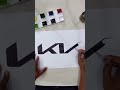 How to draw the Kia logo #Kia #shorts