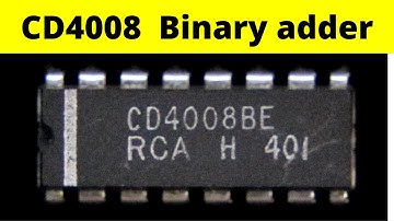 CD4008 Binary 4 bit full adder | 4008