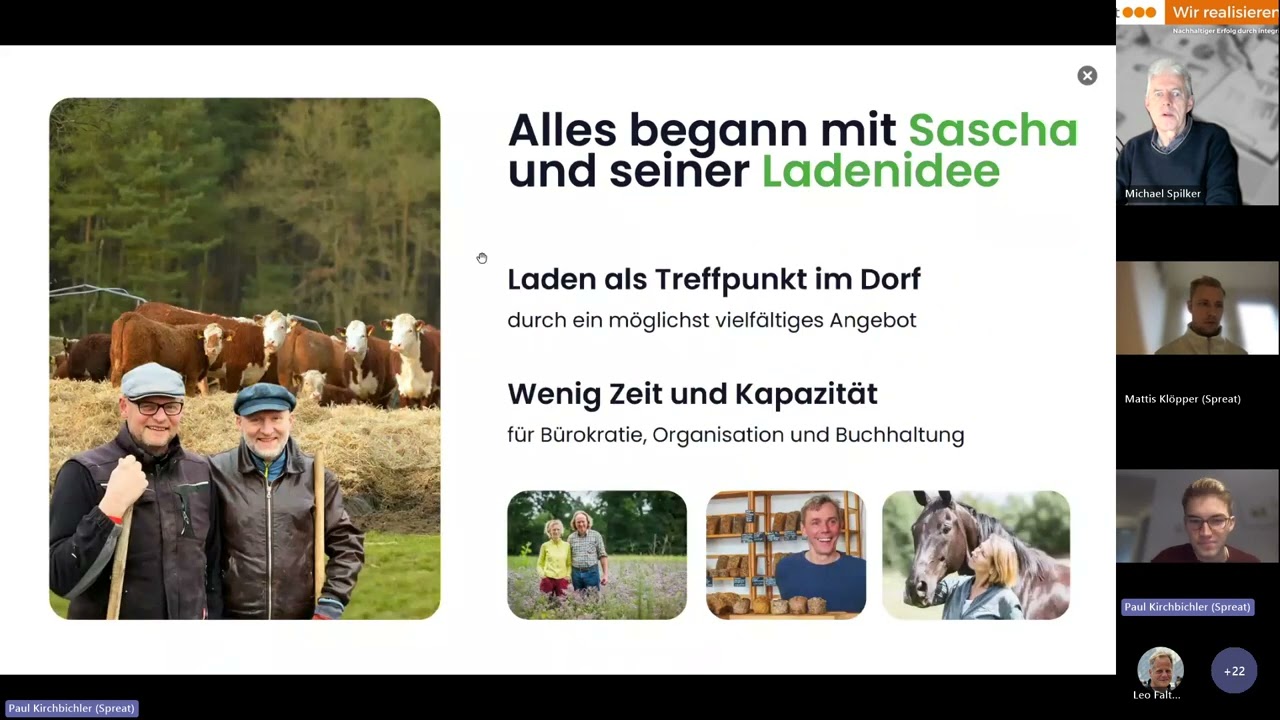 Webmeeting mit den Gründern von Spreat.com: Paul Kirchbichler und Mattis Klöpper