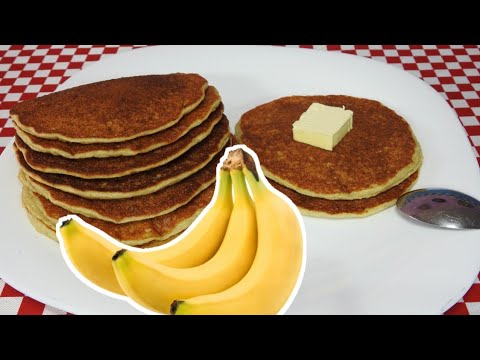 HOT CAKES - PANCAKES DE PLÁTANO Y AVENA SIN HARINA - YouTube